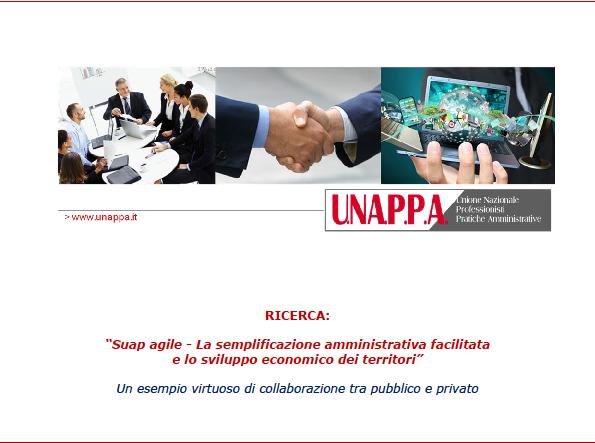 PRESENTIAMO I RISULTATI DELLA RICERCA-INDAGINE COMPARATA “LO SPORTELLO UNICO DELLE ATTIVITA’ PRODUTTIVE”