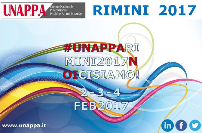 RIMINI 2017: CONVENTION NAZIONALE