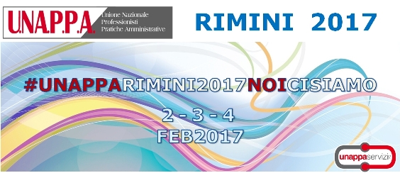 RIMINI 2017: IL PROGRAMMA DEI LAVORI