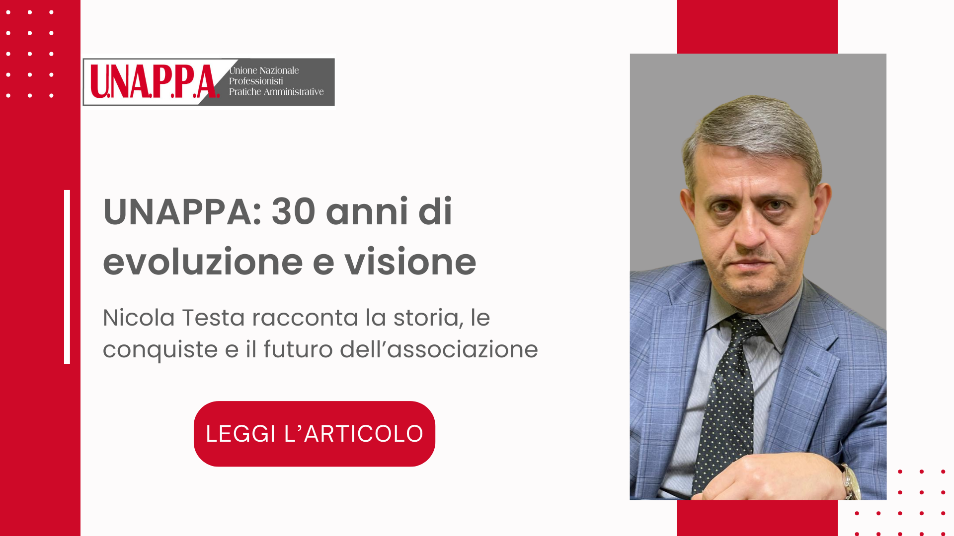 UNAPPA, 30 anni di storia e futuro: il punto con il presidente Nicola Testa